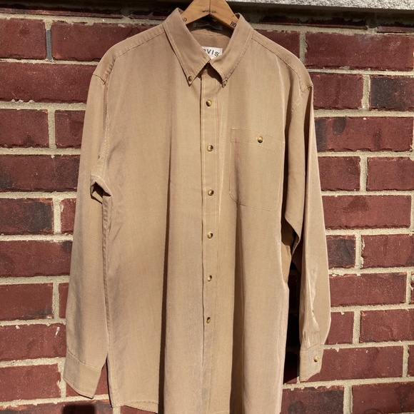 Orvis brown houndstooth check button up shirt - Picture 9 of 15